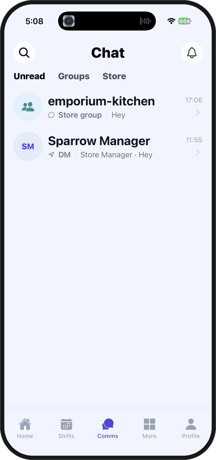 Store channels and direct messages in Orbit